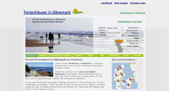 Desktop Screenshot of daenemarkferienhaus.de